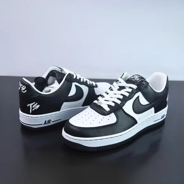 Terror Squad x Air Force 1 Low ‘Black White’ FJ5756-100 Panda Sneakers